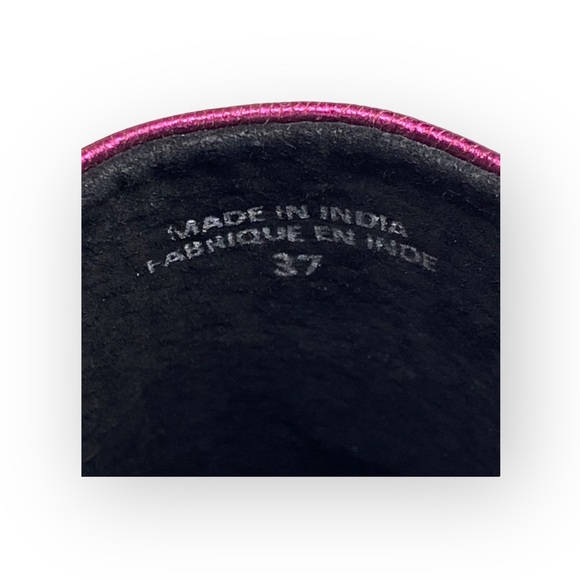 new Free People ༄ Lexa Pointed Toe Slingback Flat༄ Metallic Purple ༄ 37 6.5M 7M - Picture 12 of 16